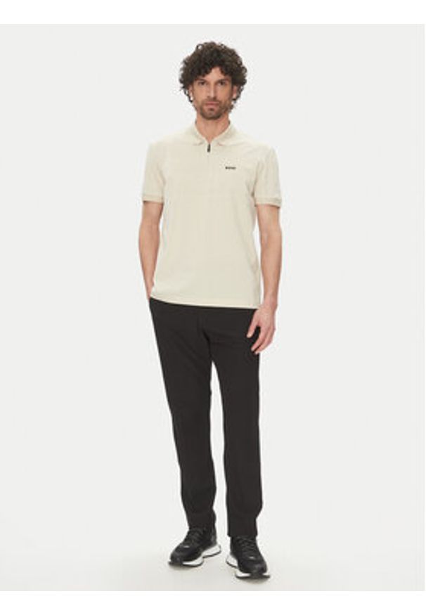 BOSS Polo Philix Pima 50538177 Beżowy Regular Fit. Typ kołnierza: polo. Kolor: beżowy. Materiał: bawełna