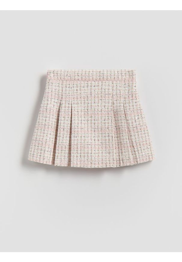 Reserved - Tweedowe spódnico-szorty - wielobarwny. Materiał: tkanina, bawełna