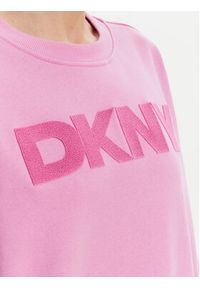 DKNY Bluza DP5T1140 Różowy Regular Fit. Kolor: różowy. Materiał: bawełna #4