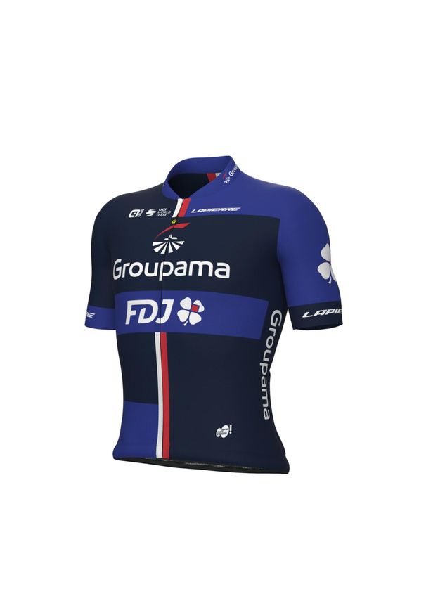 ALÉ CYCLING - Koszulka rowerowa męska Alé Cycling Prime Groupama FDJ. Kolor: biały, wielokolorowy, niebieski, czarny