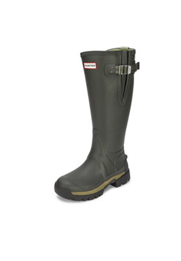Hunter Kalosze WFT2201RNP Khaki. Kolor: brązowy. Materiał: kauczuk