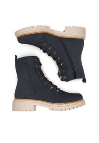 Rieker Trzewiki 72643-14 Niebieski. Kolor: niebieski. Materiał: materiał #7