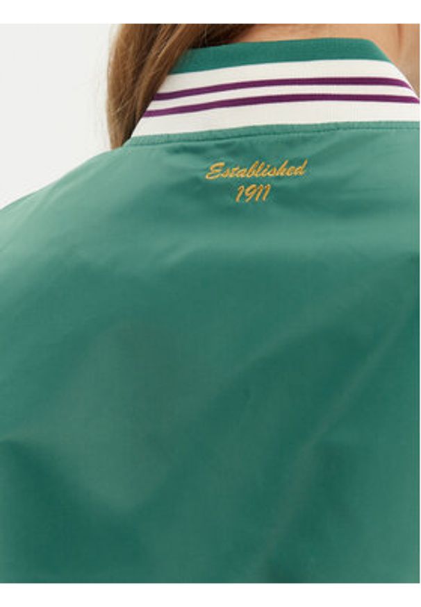 Fila Kurtka bomber Leme FAW0999 Zielony Oversize. Kolor: zielony. Materiał: syntetyk