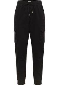 Męskie Spodnie Materiałowe Mustang Style Paris Jogger Cargo Black Beauty 1015896 4185. Materiał: materiał #2