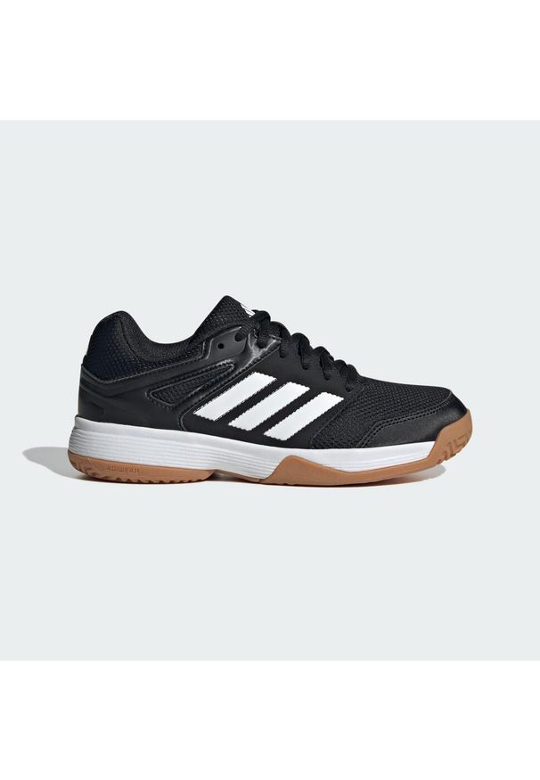 Adidas - Buty piłkarskie Speedcourt IN Kids. Kolor: biały, wielokolorowy, czarny, brązowy. Materiał: materiał. Sport: piłka nożna