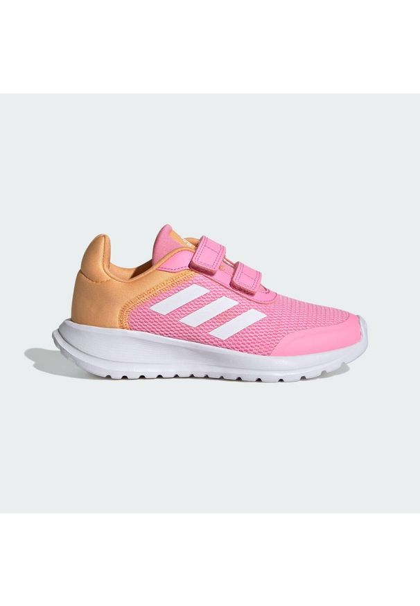 Buty do chodzenia dla dzieci Adidas Tensaur Run Shoes. Kolor: pomarańczowy, biały, wielokolorowy, różowy. Materiał: materiał. Sport: turystyka piesza, bieganie