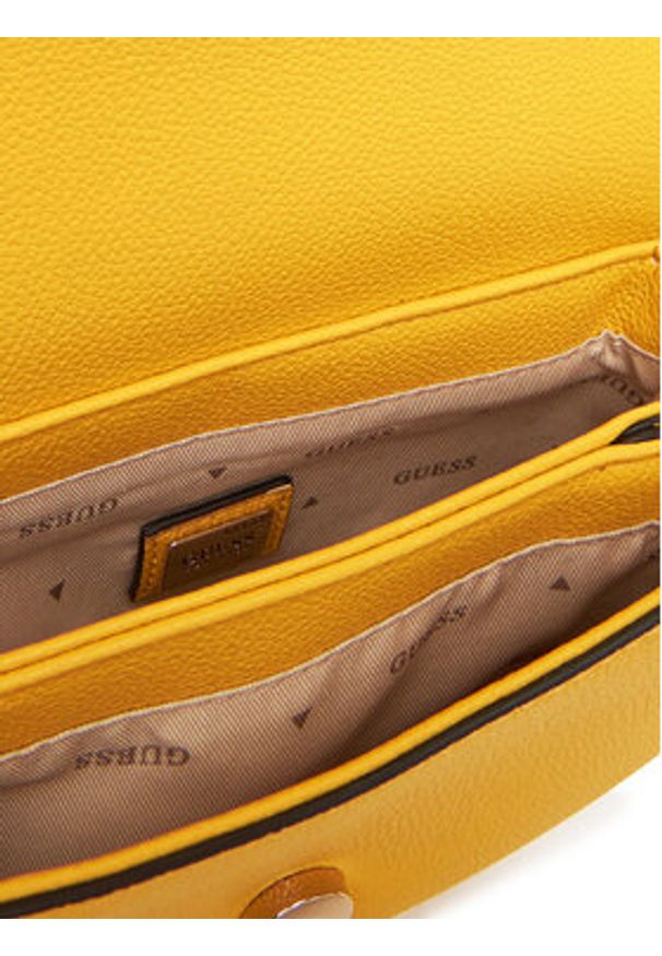 Guess Torebka Calebra Mini HWBG95 36780 Żółty. Kolor: żółty. Materiał: skórzane