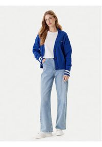 Guess Jeans Kardigan W4BR81 Z3HM1 Niebieski Regular Fit. Kolor: niebieski. Materiał: bawełna #4