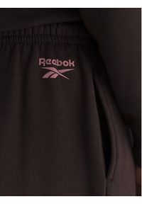 Reebok Spodnie dresowe Marvs RK25165CCW Brązowy Regular Fit. Kolor: brązowy. Materiał: bawełna #3