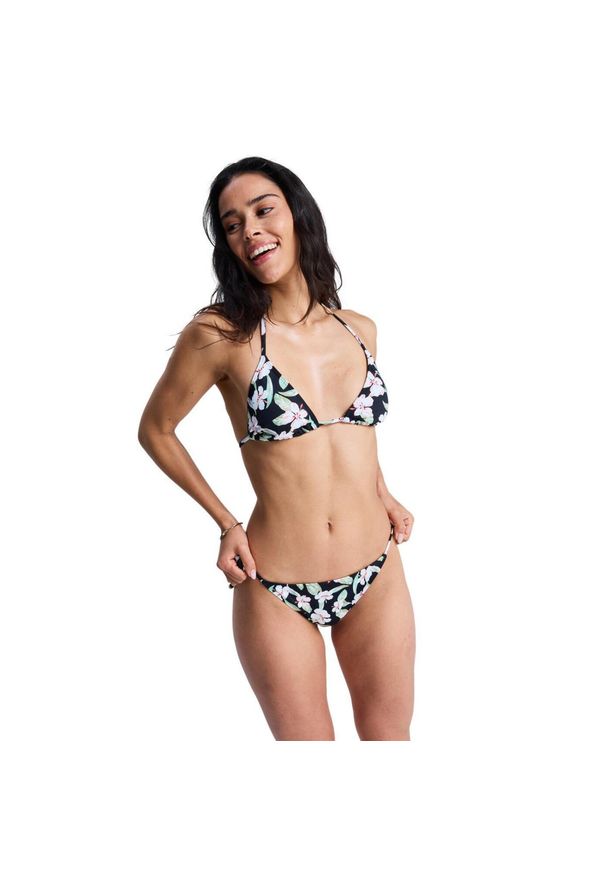 Roxy - Majtki bikini wiązane z boku dla Kobiety PRINTED ESSENTIALS Czarny. Kolor: czarny. Materiał: poliester, elastan, tkanina