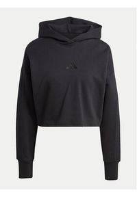 Adidas - adidas Bluza ALL SZN French Terry 3-Stripes JI9104 Czarny Regular Fit. Kolor: czarny. Materiał: bawełna #4