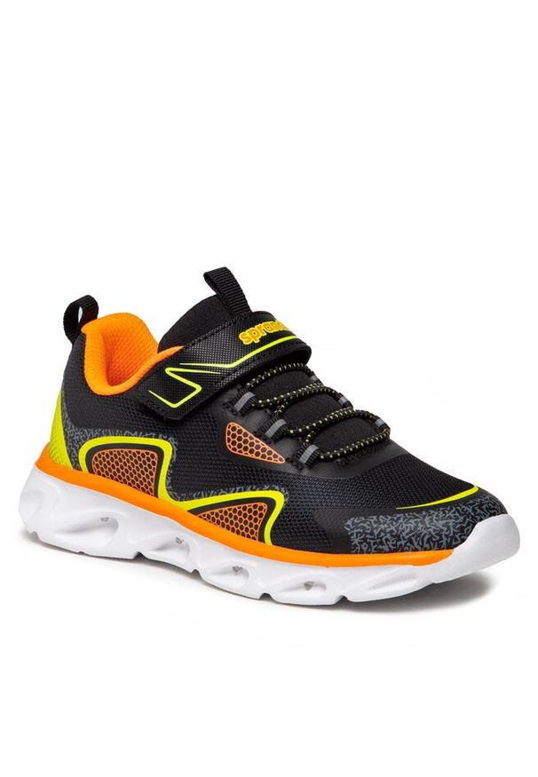 Sneakersy Sprandi. Kolor: czarny