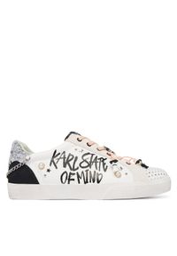 Karl Lagerfeld - KARL LAGERFELD Sneakersy KL60116S Biały. Kolor: biały. Materiał: skóra #1