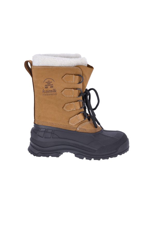 Botki zimowe Alborg Kamik. Kolor: brązowy. Sezon: zima. Styl: elegancki