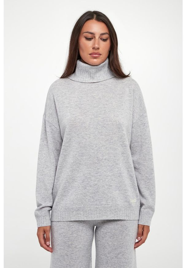Liu Jo - Golf damski wełniany z kaszmirem LIU JO. Typ kołnierza: golf. Materiał: wełna, kaszmir