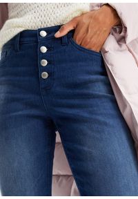 bonprix - Dżinsy ocieplane, z miękką spodnią stroną, typu boyfriend. Kolor: niebieski #2