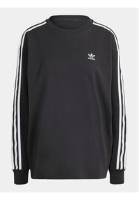 Adidas - adidas Bluzka 3-Stripes IU2412 Czarny Oversize. Kolor: czarny. Materiał: bawełna #5
