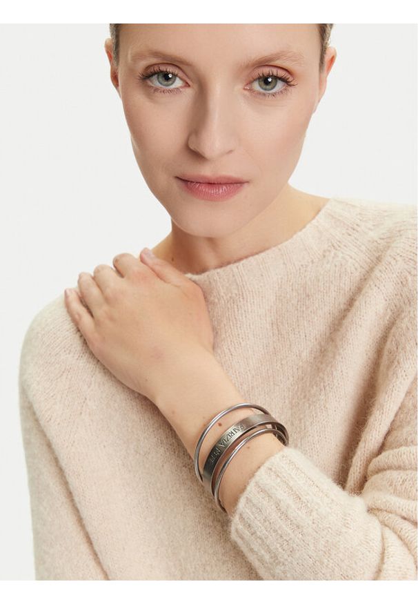 Patrizia Pepe Zestaw 3 bransoletek 8J1740/M073-S741 Srebrny. Materiał: srebrne. Kolor: srebrny