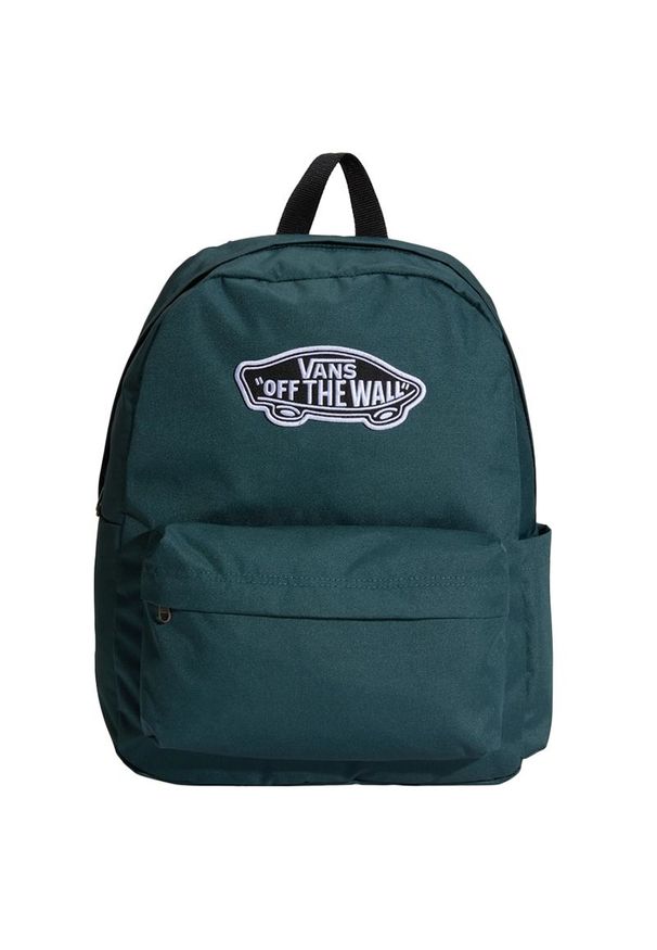 Plecak dla każdego Vans Old Skool Classic VN000H4YFRJ1 - zielony. Kolor: zielony. Materiał: poliester, materiał. Wzór: aplikacja. Styl: casual
