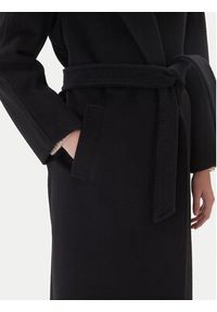 Weekend Max Mara Płaszcz wełniany Tempera 2525016082 Czarny Regular Fit. Kolor: czarny. Materiał: wełna #6