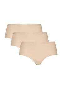 Cellbes Bezszwowe majtki ze stanem standardowej wysokości 3 Pack beżowy female beżowy 58/60. Kolor: beżowy. Materiał: bawełna #1