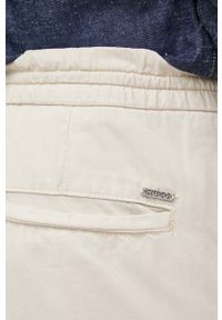 Hugo - HUGO spodnie męskie kolor beżowy proste. Okazja: na co dzień. Kolor: beżowy. Styl: casual #3