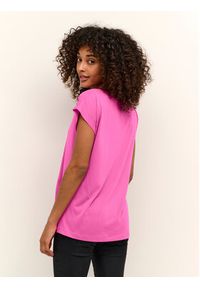 Kaffe T-Shirt Kalise 10504040 Różowy Regular Fit. Kolor: różowy. Materiał: syntetyk #8