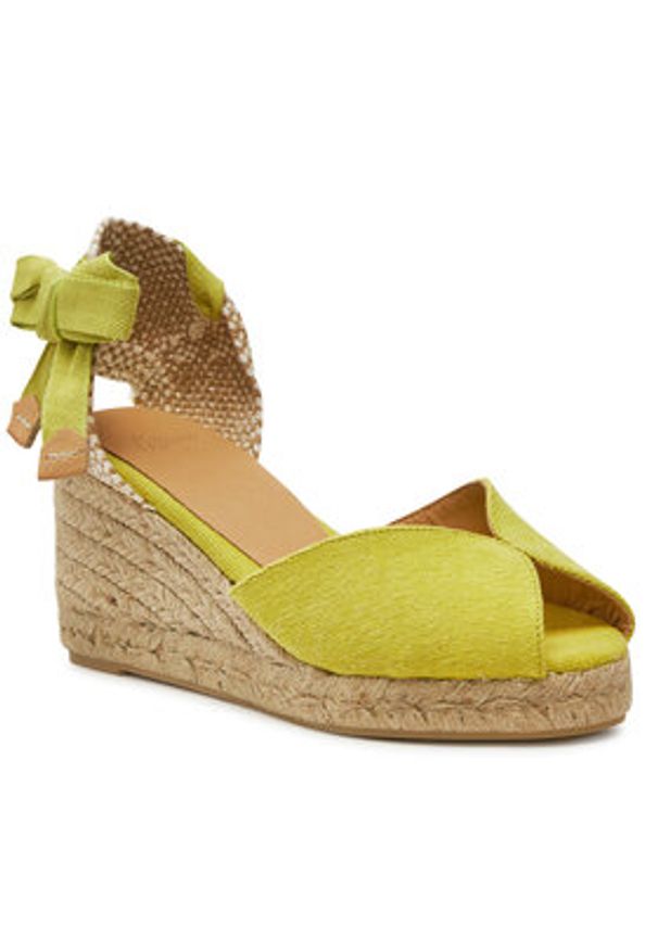 Castañer Espadryle Bilina/6/002 023003 Żółty. Kolor: żółty. Materiał: materiał