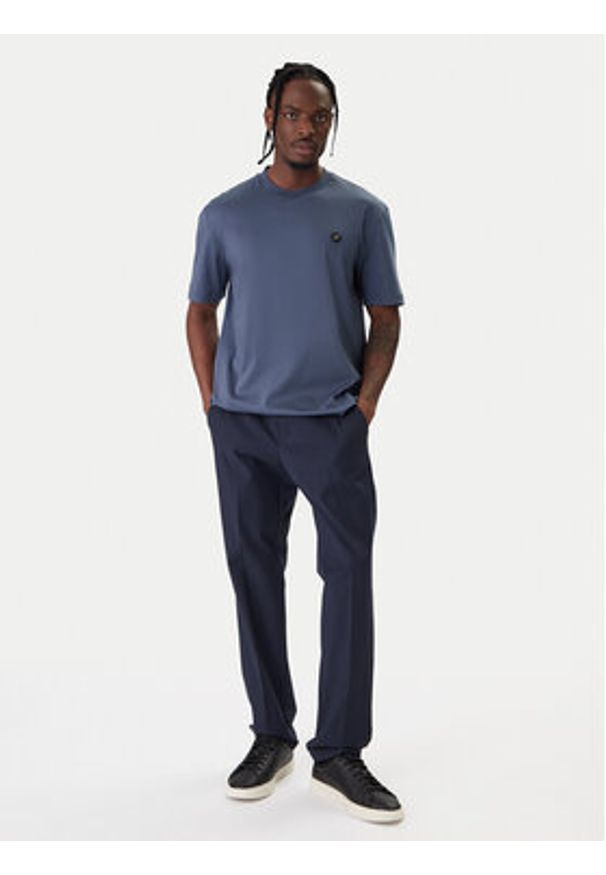 BOSS T-Shirt C-Taut 01 50555844 Niebieski Regular Fit. Kolor: niebieski. Materiał: bawełna