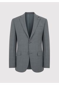 Pako Lorente - PAKO LORENTE – Ciemnoszara marynarka garniturowa w delikatną kratę. Okazja: na wesele, na ślub cywilny, na spotkanie biznesowe. Kolor: szary. Materiał: poliester, wełna, lycra. Styl: biznesowy #5