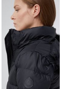 Calvin Klein Kurtka puchowa damska kolor czarny zimowa. Okazja: na co dzień. Kolor: czarny. Materiał: puch. Sezon: zima. Styl: casual #6