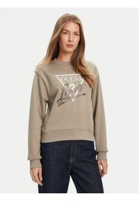 Guess Bluza W5YQ06 KB681 Zielony Regular Fit. Kolor: zielony. Materiał: bawełna