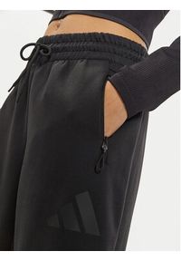 Adidas - adidas Spodnie dresowe Z.N.E. Barrel JE7850 Czarny Loose Fit. Kolor: czarny. Materiał: bawełna, syntetyk #5