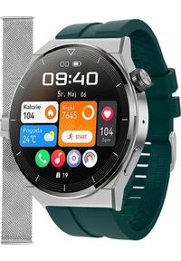 Smartwatch Enter SAT.111.5314.1411-SET Zielony. Rodzaj zegarka: smartwatch. Kolor: zielony