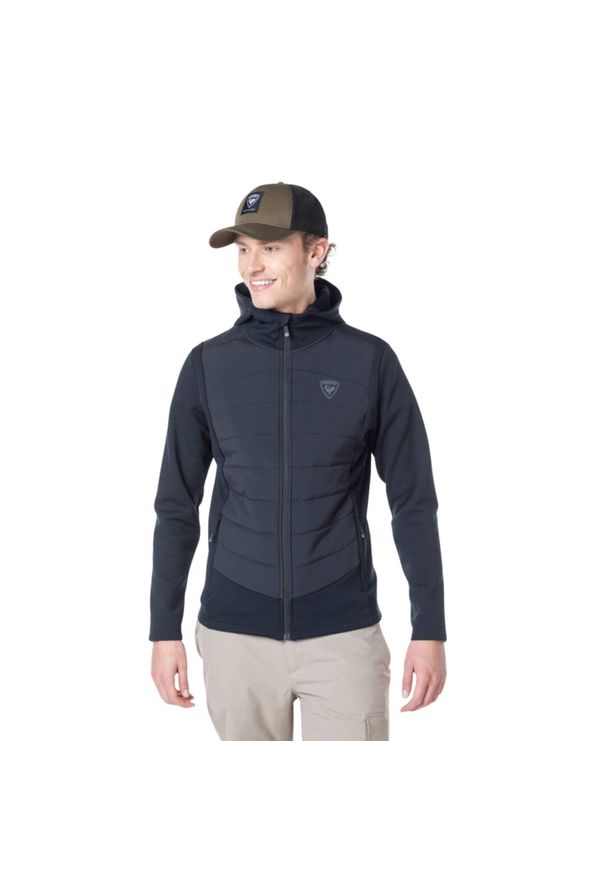 Bluza Rossignol męska Classique Hybrid Clim czarna. Kolor: czarny