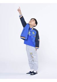 Kenzo kids - Kenzo Kids Spodnie dresowe K24289 S Szary Regular Fit. Kolor: szary. Materiał: bawełna #1