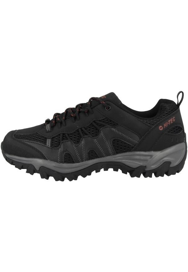 Hi-tec - Buty trekkingowe męskie Hi-Tec Jaguar. Zapięcie: sznurówki. Kolor: czarny. Materiał: guma, materiał, tkanina, syntetyk. Szerokość cholewki: normalna