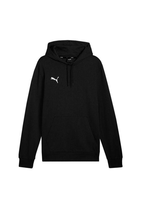 Puma - Męska Bluza Z Kapturem Team Goal Casual. Typ kołnierza: kaptur. Kolor: czarny