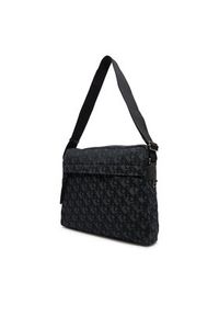 Calvin Klein Jeans Saszetka Unstructured Monogram Flight Bag LV04G3097G Czarny. Kolor: czarny. Materiał: materiał