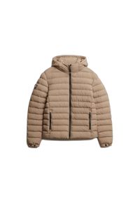 Kurtka puchowa Superdry. Kolor: beżowy. Materiał: puch. Sezon: jesień, wiosna. Styl: elegancki #1