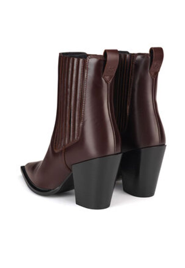 Gino Rossi Botki VENE-116200 Brązowy. Kolor: brązowy. Materiał: skóra