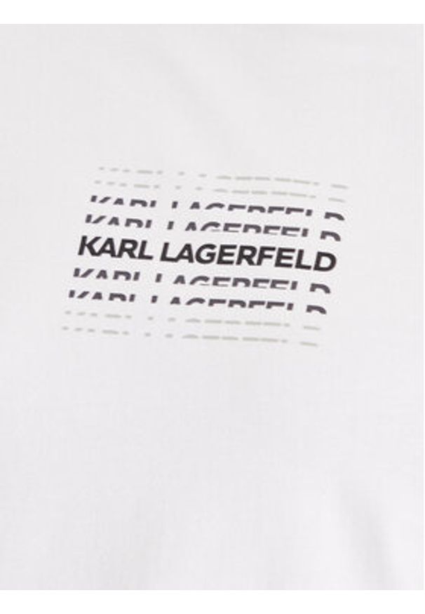 Karl Lagerfeld - KARL LAGERFELD Piżama A4M45001 Biały Regular Fit. Kolor: biały. Materiał: bawełna