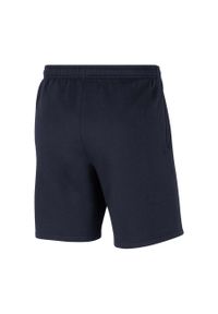 Spodenki piłkarskie dziecięce Nike Park 20 Fleece Short bawełniane na gumce. Kolor: niebieski. Materiał: bawełna