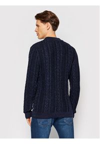 Jack&Jones PREMIUM Sweter Albert 12192509 Granatowy Regular Fit. Kolor: niebieski. Materiał: bawełna #4