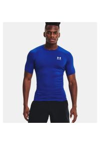 Under Armour - Koszulka termoaktywna męska UNDER ARMOUR 1361518 z krótkim rękawem. Kolor: niebieski. Długość rękawa: krótki rękaw. Długość: krótkie. Sport: fitness