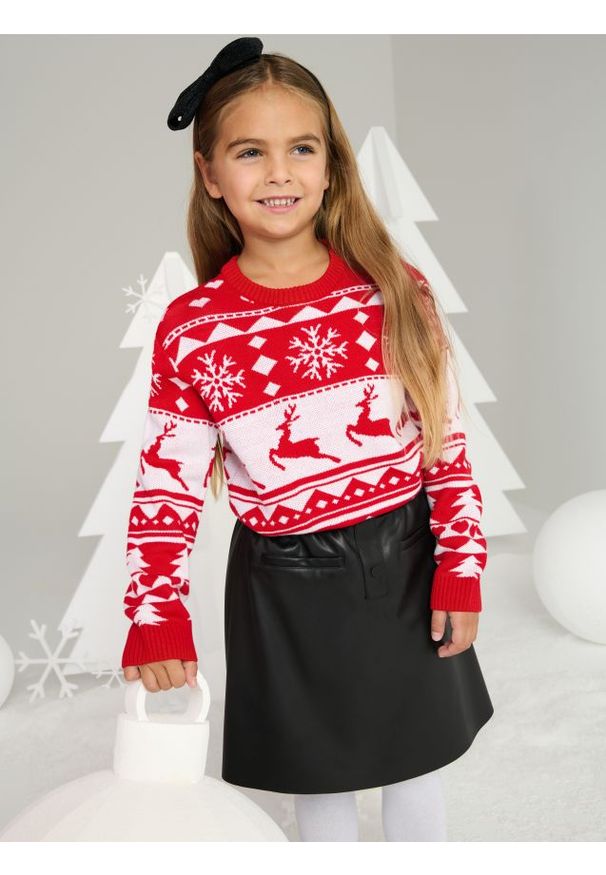 Sinsay - Spódnica mini z imitacji skóry - czarny. Kolor: czarny. Materiał: skóra. Długość: mini