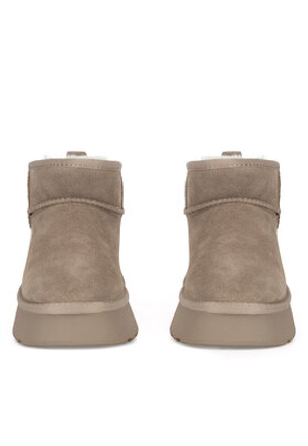 Badura Śniegowce WFA3080-4 Szary. Kolor: szary. Materiał: zamsz, skóra