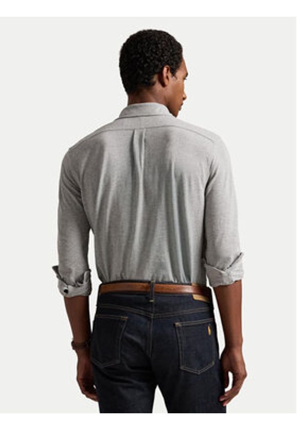 Polo Ralph Lauren Koszula 710654408 Szary Regular Fit. Typ kołnierza: polo. Kolor: szary. Materiał: bawełna