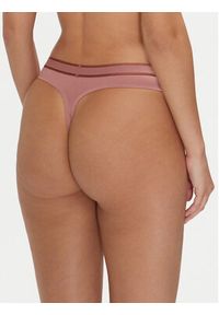 Calvin Klein Underwear Stringi 000QF7954E Różowy. Kolor: różowy. Materiał: bawełna