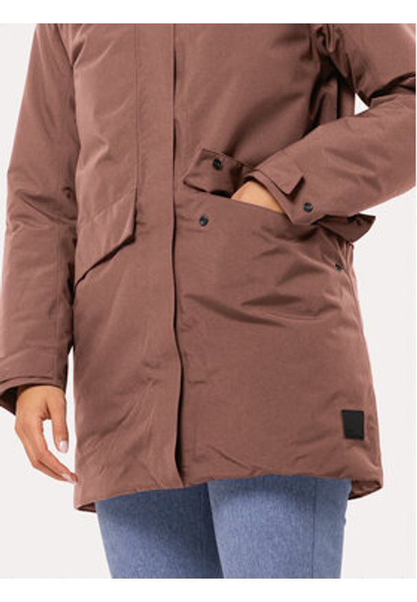 Jack Wolfskin Kurtka zimowa Tempelhof Coat 1116151 Bordowy Regular Fit. Kolor: czerwony. Materiał: syntetyk. Sezon: zima